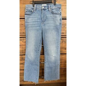 PISTOLA Jeans Women's 28 Lennon High Waist Chew Hem